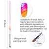 1 Pc Gradient Drawing Painting Brush Pink Rhinestone Handle UV Gel Painting Pen DIY for Nail Art Design Tool