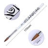 1 Pc Gradient Drawing Painting Brush Pink Rhinestone Handle UV Gel Painting Pen DIY for Nail Art Design Tool