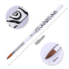 1 Pc Gradient Drawing Painting Brush Pink Rhinestone Handle UV Gel Painting Pen DIY for Nail Art Design Tool