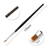 1 Pc Gradient Drawing Painting Brush Pink Rhinestone Handle UV Gel Painting Pen DIY for Nail Art Design Tool