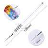 1 Pc Gradient Drawing Painting Brush Pink Rhinestone Handle UV Gel Painting Pen DIY for Nail Art Design Tool