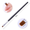 1 Pc Gradient Drawing Painting Brush Pink Rhinestone Handle UV Gel Painting Pen DIY for Nail Art Design Tool