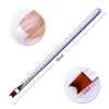 1 Pc Gradient Drawing Painting Brush Pink Rhinestone Handle UV Gel Painting Pen DIY for Nail Art Design Tool
