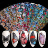 1 Box Marble Design Foils Nail Set Transfer Sticker Kit Flower Adehesive Paper Wraps Nail Art  DIY Tips Slider Papers Decoration