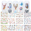 Valentines Manicure Love Letter Flower Sliders for Nails Inscriptions Nail Art Decoration Water Sticker Tips