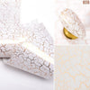 1 Box 4*100cm Nail Foils Marble Series Nail Art Transfer Sticker Paper Gold Line Foils Bright Marble DIY Design Decoration