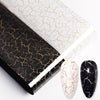 1 Box 4*100cm Nail Foils Marble Series Nail Art Transfer Sticker Paper Gold Line Foils Bright Marble DIY Design Decoration