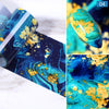 1 Box 4*100cm Nail Foils Marble Series Nail Art Transfer Sticker Paper Gold Line Foils Bright Marble DIY Design Decoration