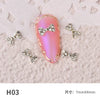 10 pieces of bow nail art jewelry pearl new super flash rhinestones Japanese pearl bow flat nails decoration diamond crystal