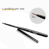 1Pcs/Lot Nail Art Lines Painting Black Pen Brush Striper Daisy Acrylic Fan Gradient Shading UV Gel Polish Tips Flower