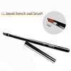 1Pcs/Lot Nail Art Lines Painting Black Pen Brush Striper Daisy Acrylic Fan Gradient Shading UV Gel Polish Tips Flower