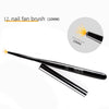 1Pcs/Lot Nail Art Lines Painting Black Pen Brush Striper Daisy Acrylic Fan Gradient Shading UV Gel Polish Tips Flower