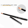 1Pcs/Lot Nail Art Lines Painting Black Pen Brush Striper Daisy Acrylic Fan Gradient Shading UV Gel Polish Tips Flower