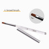 1Pcs/Lot Nail Art Lines Painting Black Pen Brush Striper Daisy Acrylic Fan Gradient Shading UV Gel Polish Tips Flower