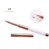 1Pcs/Lot Nail Art Lines Painting Black Pen Brush Striper Daisy Acrylic Fan Gradient Shading UV Gel Polish Tips Flower