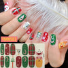 14Tips/Sheet Christmas/Halloween Nail Art Stickers Festival Pumpkin Wraps Waterproof Full DIY Manicure Accessories