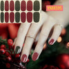 14Tips/Sheet Christmas/Halloween Nail Art Stickers Festival Pumpkin Wraps Waterproof Full DIY Manicure Accessories