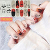 14Tips/Sheet Christmas/Halloween Nail Art Stickers Festival Pumpkin Wraps Waterproof Full DIY Manicure Accessories