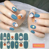 14Tips/Sheet Christmas/Halloween Nail Art Stickers Festival Pumpkin Wraps Waterproof Full DIY Manicure Accessories