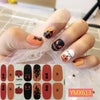 14Tips/Sheet Christmas/Halloween Nail Art Stickers Festival Pumpkin Wraps Waterproof Full DIY Manicure Accessories