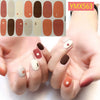 14Tips/Sheet Christmas/Halloween Nail Art Stickers Festival Pumpkin Wraps Waterproof Full DIY Manicure Accessories