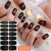 14Tips/Sheet Christmas/Halloween Nail Art Stickers Festival Pumpkin Wraps Waterproof Full DIY Manicure Accessories