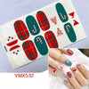 14Tips/Sheet Christmas/Halloween Nail Art Stickers Festival Pumpkin Wraps Waterproof Full DIY Manicure Accessories