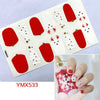 14Tips/Sheet Christmas/Halloween Nail Art Stickers Festival Pumpkin Wraps Waterproof Full DIY Manicure Accessories