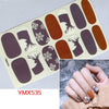 14Tips/Sheet Christmas/Halloween Nail Art Stickers Festival Pumpkin Wraps Waterproof Full DIY Manicure Accessories