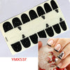 14Tips/Sheet Christmas/Halloween Nail Art Stickers Festival Pumpkin Wraps Waterproof Full DIY Manicure Accessories