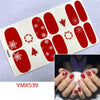 14Tips/Sheet Christmas/Halloween Nail Art Stickers Festival Pumpkin Wraps Waterproof Full DIY Manicure Accessories