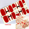 14Tips/Sheet Christmas/Halloween Nail Art Stickers Festival Pumpkin Wraps Waterproof Full DIY Manicure Accessories
