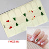 14Tips/Sheet Christmas/Halloween Nail Art Stickers Festival Pumpkin Wraps Waterproof Full DIY Manicure Accessories