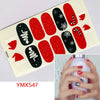 14Tips/Sheet Christmas/Halloween Nail Art Stickers Festival Pumpkin Wraps Waterproof Full DIY Manicure Accessories