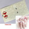 14Tips/Sheet Christmas/Halloween Nail Art Stickers Festival Pumpkin Wraps Waterproof Full DIY Manicure Accessories