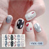14Tips/Sheet Christmas/Halloween Nail Art Stickers Festival Pumpkin Wraps Waterproof Full DIY Manicure Accessories