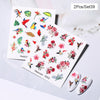 Harunouta Abstract Lady Face Water Decals Fruit Flower Summer Leopard Alphabet Leaves Nail Stickers Water Black Leaf Sliders