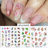 Harunouta Abstract Lady Face Water Decals Fruit Flower Summer Leopard Alphabet Leaves Nail Stickers Water Black Leaf Sliders