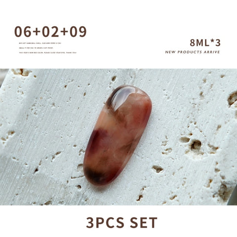 SKVP 8ML Dull Color Gel Polish Translucent  Manicuring UV LED Crystal Gel Soak Off Jelly UV Gel Nail Polish Semi Permanent