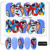 1pc Eye Series Water Transfer Slider for Nail Art Decorations Charming Sticker Nail Manicure Tattoos Foil Decals