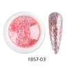 Crystal Fire Opal Flakes Nail Sequins Purple Holographic Glitter DIY Chrome Powder for Spring Nails Manicure Paillettes