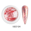 Crystal Fire Opal Flakes Nail Sequins Purple Holographic Glitter DIY Chrome Powder for Spring Nails Manicure Paillettes