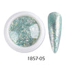 Crystal Fire Opal Flakes Nail Sequins Purple Holographic Glitter DIY Chrome Powder for Spring Nails Manicure Paillettes