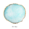 1 Pcs Round False Nail Tips Display Board Resin Stone Color Painting Palette Holder Practice Nail Art Tools Manicure Accessories