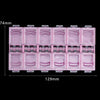 1Pcs Transparent Nail Art Empty storage Case Box Rhinestones Gems DIY Jewelry Accessories Plastic Organizer Box Manicure Tool