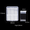 1Pcs Transparent Nail Art Empty storage Case Box Rhinestones Gems DIY Jewelry Accessories Plastic Organizer Box Manicure Tool