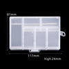 1Pcs Transparent Nail Art Empty storage Case Box Rhinestones Gems DIY Jewelry Accessories Plastic Organizer Box Manicure Tool
