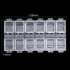 1Pcs Transparent Nail Art Empty storage Case Box Rhinestones Gems DIY Jewelry Accessories Plastic Organizer Box Manicure Tool