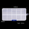 1Pcs Transparent Nail Art Empty storage Case Box Rhinestones Gems DIY Jewelry Accessories Plastic Organizer Box Manicure Tool
