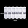 1Pcs Transparent Nail Art Empty storage Case Box Rhinestones Gems DIY Jewelry Accessories Plastic Organizer Box Manicure Tool